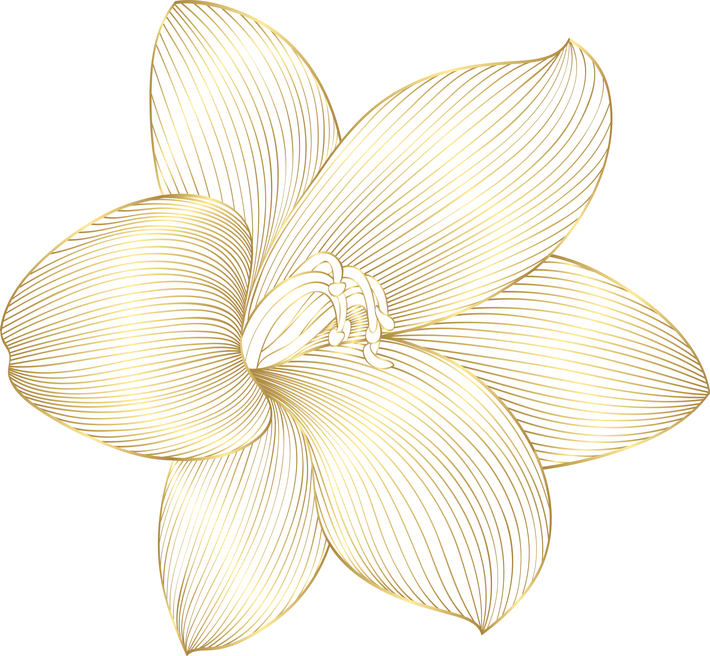 Golden Flower Decor